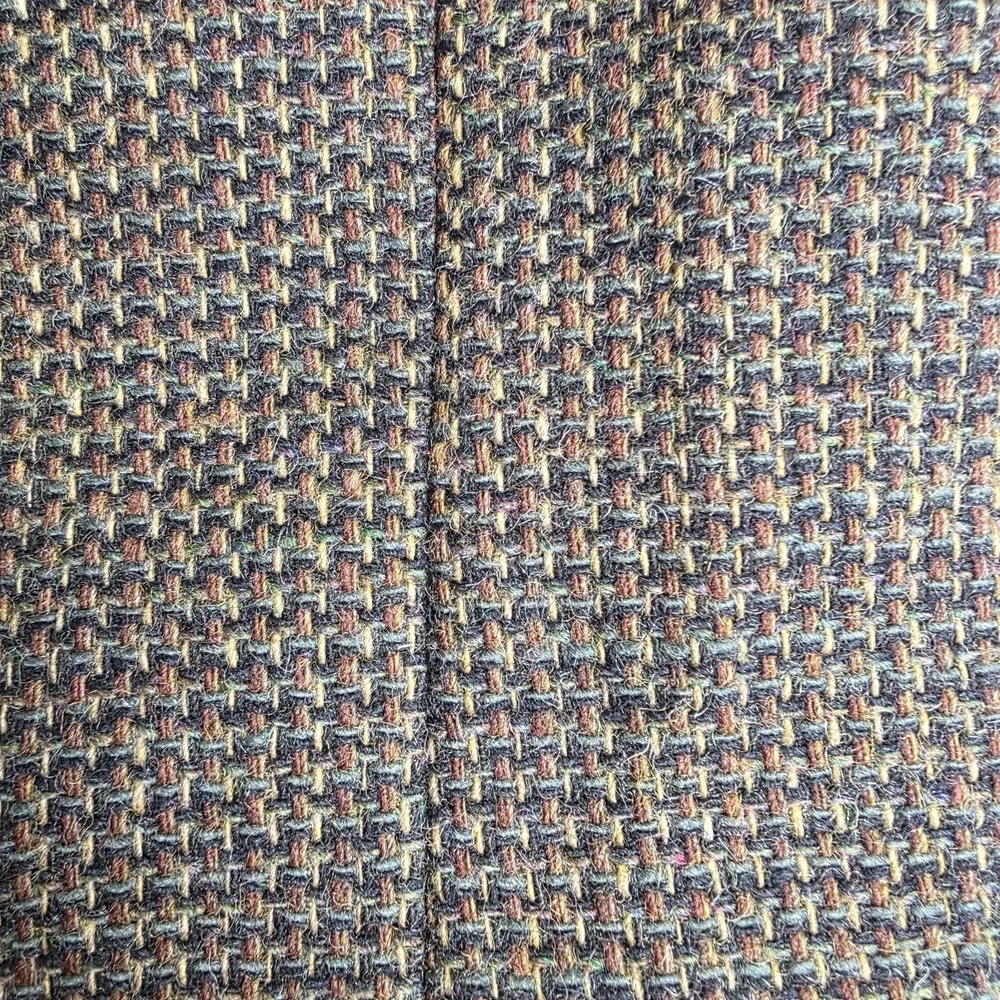 Woolrich Blazer Mens 46L Brown Green Tweed 100% Lambswool Sport Coat 2‎ Button